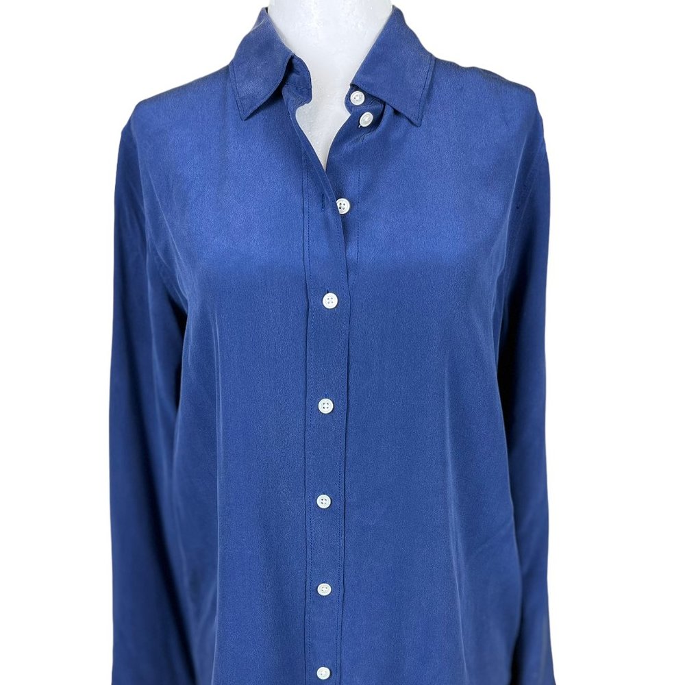 Everlane Relaxed Silk Long Sleeve Button Down